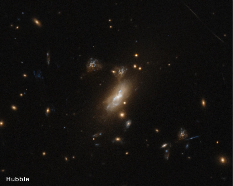 «Джеймс Уэбб» рассмотрел космический вопросительный знак — пару галактик в процессе слияния