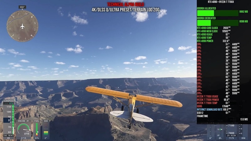 Скромный размер установки Microsoft Flight Simulator 2024 обернётся высоким расходом интернет-трафика &mdash; до 81 Гбайт в час