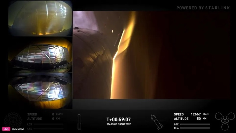 SpaceX завершила пятый тестовый полёт Starship &mdash; космический корабль приводнился в Индийском океане