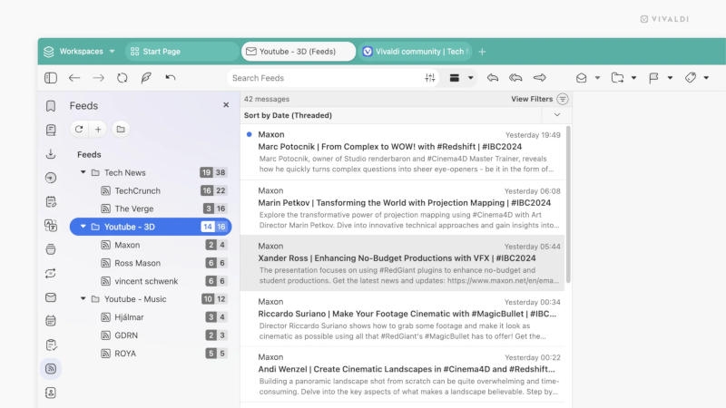 Вышел браузер Vivaldi 7.0 &mdash; с  YouTube без рекламы, виджетами, удобным управлением новостями и почтой