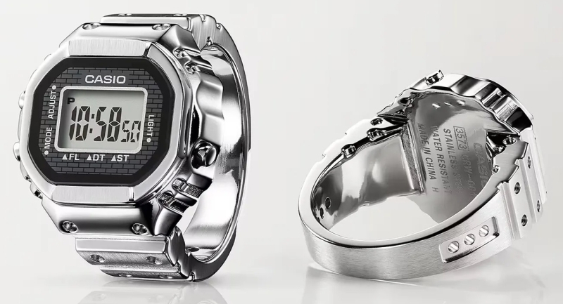 Casio представила смарт-кольцо в виде часов — оно даже показывает время, а также имеет световой будильник