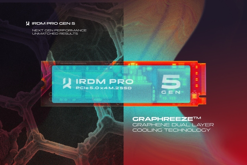 IRDM представила накопители IRDM PRO GEN 5 SSD&nbsp;&mdash; до 4 Тбайт и до 12 000 Мбайт/с