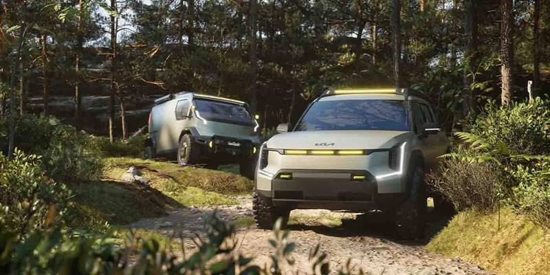 Kia представила концепты электрических внедорожников EV9 и фургона PV5