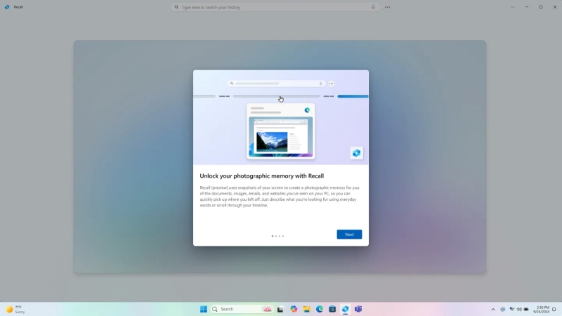 Microsoft открыла доступ к скандальной ИИ-функции Recall&nbsp;&mdash; пользователям разрешили ограничить её &laquo;подглядывания&raquo;