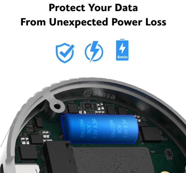 Для противников безопасного извлечения устройств &mdash; Akasa выпустила корпус для SSD с суперконденсатором