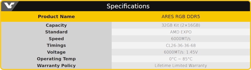 Lexar выпустила быструю оперативную память для&nbsp;Ryzen 7 9800X3D &mdash; ARES DDR5-6000 с задержками CL26