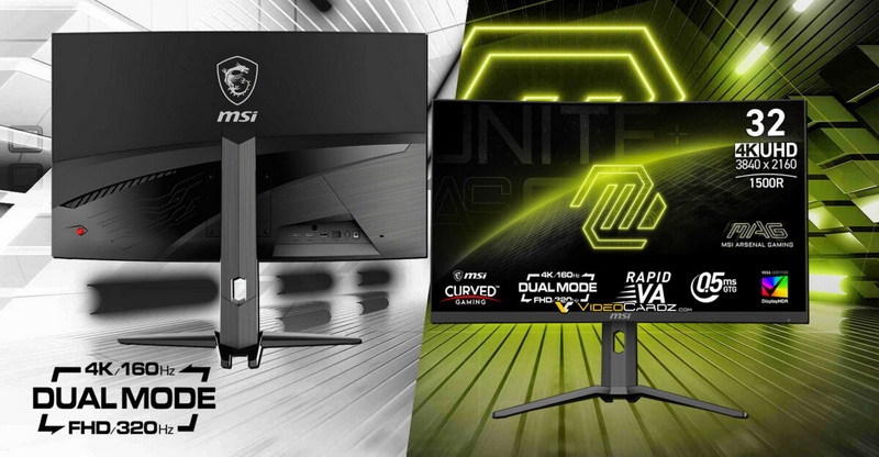 MSI выпустила MAG 321CUPDF — первый изогнутый монитор с 4K со 160 Гц и Full HD с 320 Гц