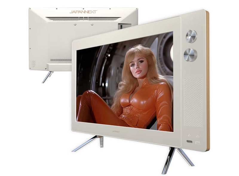 В Японии выпустили геймерский монитор в стиле телевизора из 60-х — с «крутилками» и ч/б-режимом