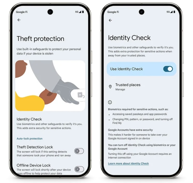 Google запускает защиту аккаунтов через сканер отпечатков на Android