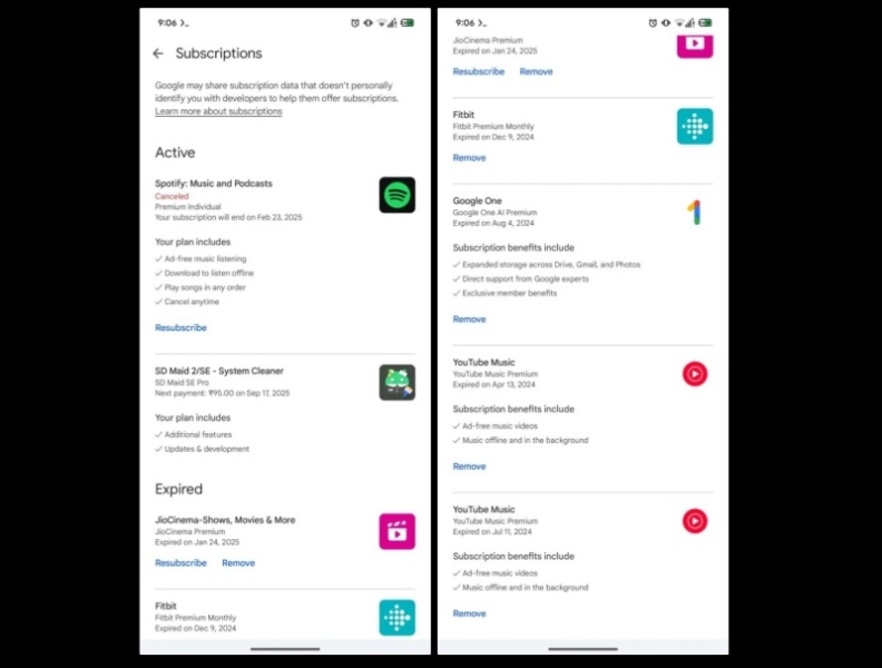 Пользователям Android станет проще разобраться с платными подписками — в «Play Маркете» обновился соответствующий раздел