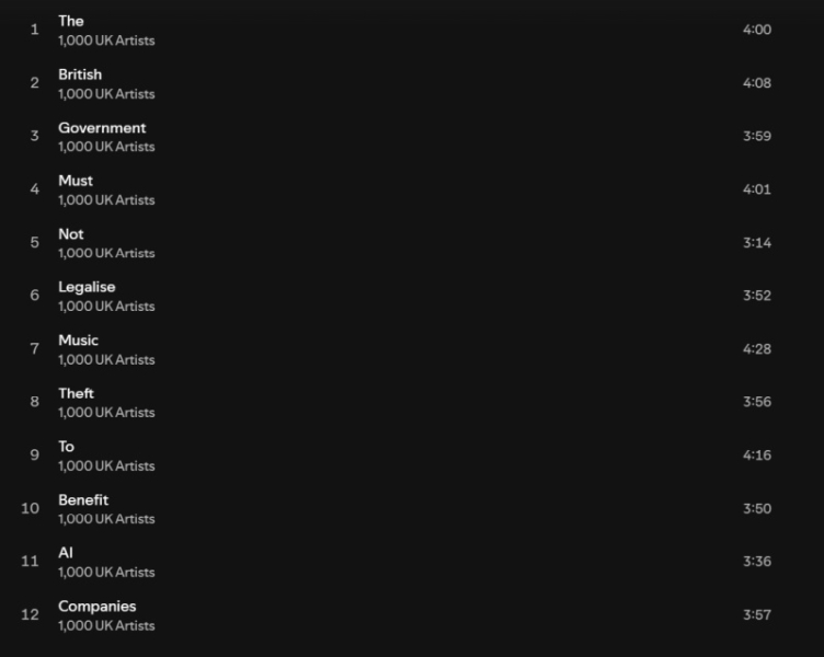 «Разве этого мы хотим?» — 1000 артистов выпустили безмолвный альбом-протест против воровства музыки в угоду ИИ