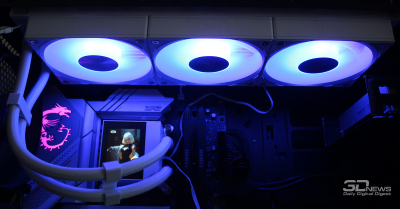 Жидкостное охлаждение PCCooler DC360 Pro ARGB Display: обои на помпу заказывали?