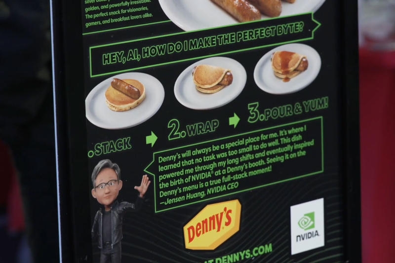 Единственная доступная всем новинка Nvidia: в закусочных Denny's появился «завтрак гениев» Nvidia Breakfast Bytes