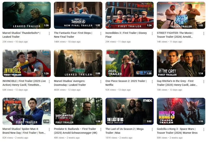 Голливудские студии перенаправили монетизацию фейковых трейлеров на YouTube себе в карман