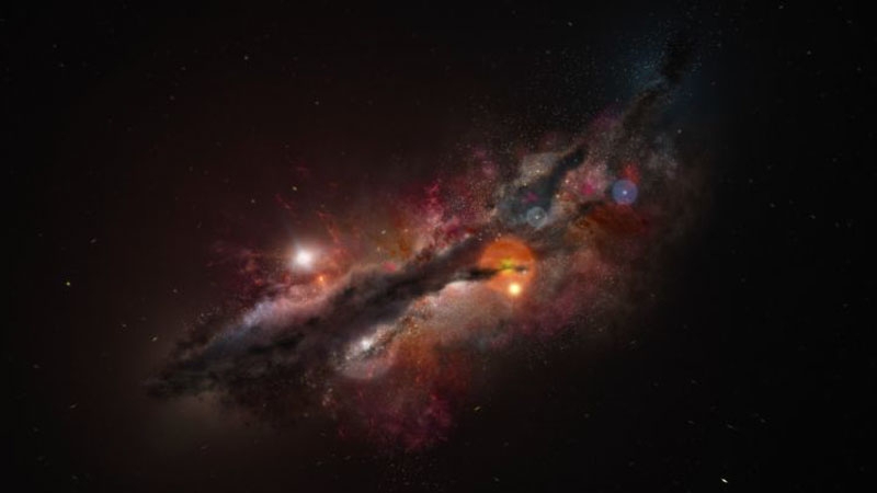 Учёные засекли удивительно высокую концентрацию кислорода в самой древней из найденных галактик во Вселенной