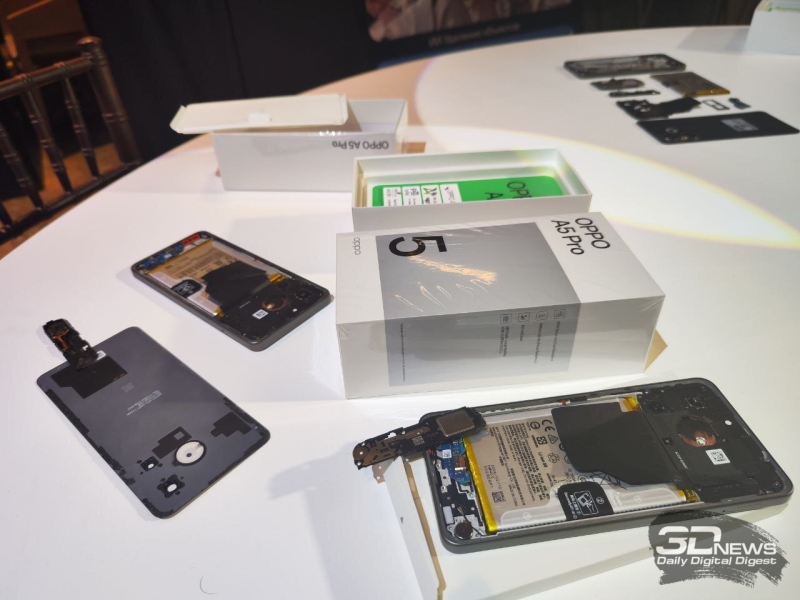 В России дебютировал смартфон Oppo A5 Pro с защитой от пыли, влаги и падений за 17 999 рублей