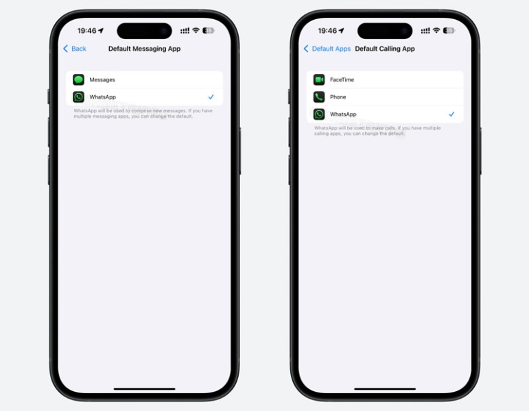 WhatsApp теперь можно сделать приложением по умолчанию для звонков и сообщений на iPhone