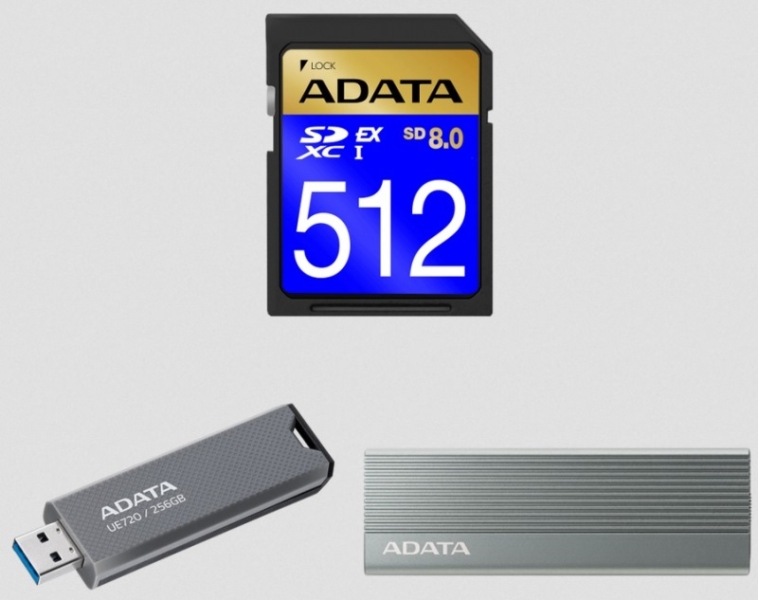 Adata представила первую в мире карту памяти SD 8.0 Express — до 1600 Мбайт/с