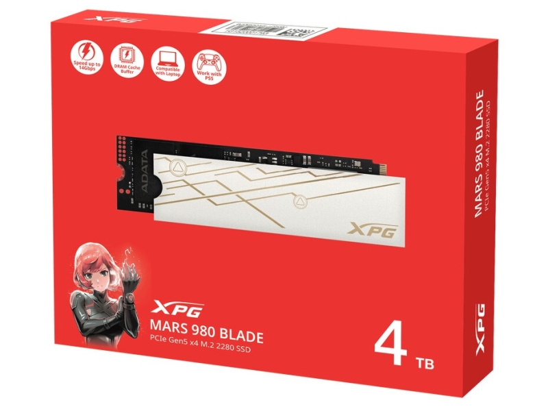 Аdata представила серию SSD XPG MARS 980 с PCIe 5.0 и скоростью до 14 Гбайт/с
