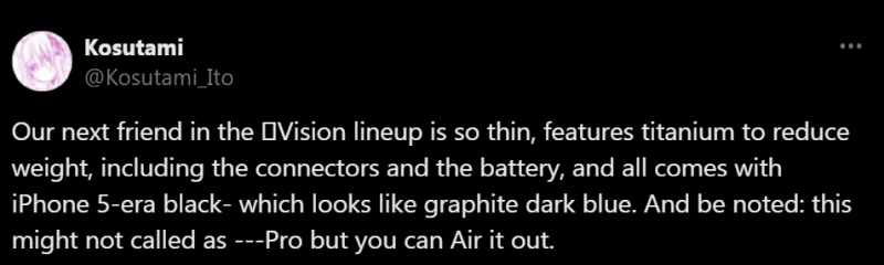 Будущая AR-гарнитура Apple Vision Air получит лёгкий титановый корпус