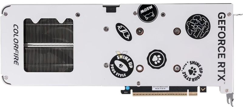Colorfire представила бело-оранжевую GeForce RTX 5060 Ti Meow с лапками