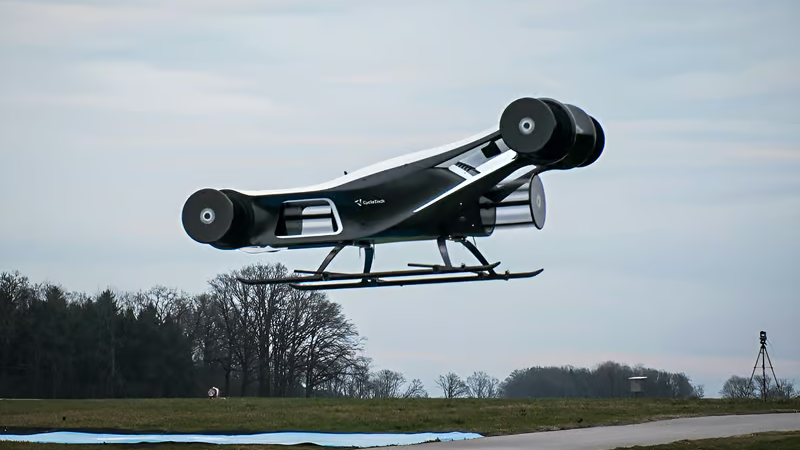 Cyclotech впервые подняла в воздух проворный летающий автомобиль с роторными «бочонками» вместо пропеллеров