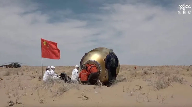 Экипаж «Шэньчжоу-19» приземлился после шести месяцев космической вахты на станции «Тяньгун»