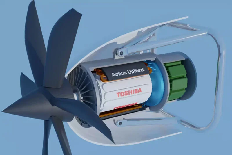 Эколайнеры Airbus получат сверхпроводящие электродвигатели и водородные топливные ячейки