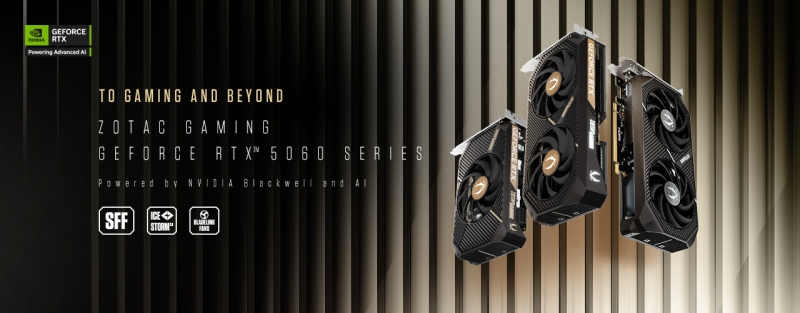 Gainward, Inno3D и Zotac представили большие и маленькие варианты GeForce RTX 5060 Ti и RTX 5060