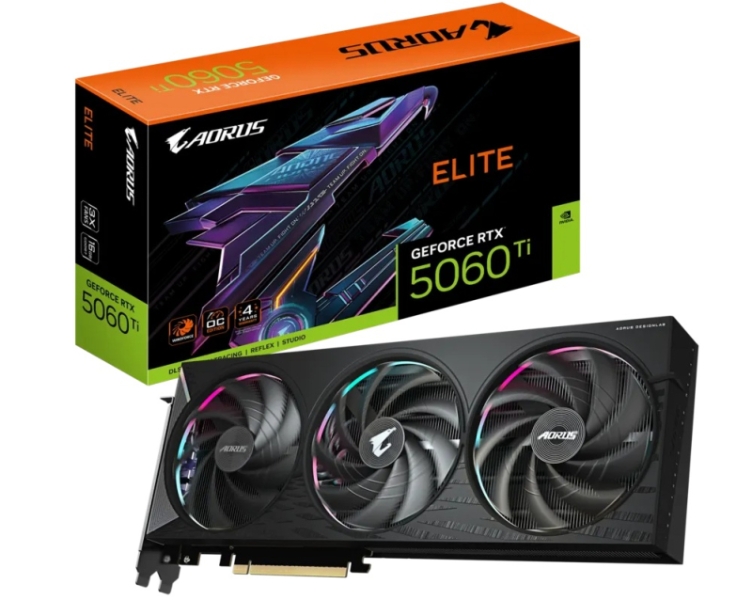Gigabyte представила GeForce RTX 5060 Ti и RTX 5060 в версиях Aorus Elite, Gaming, Eagle, Aero и Windforce