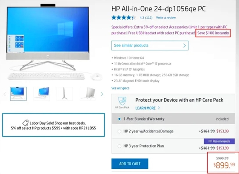 HP отделалась выплатой $4 млн по иску о завышенных ценах и фиктивных скидках