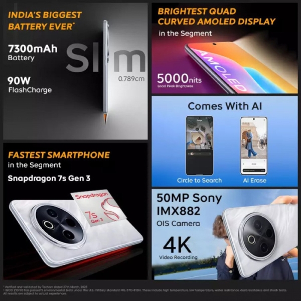 iQOO представила смартфоны Z10 и Z10x с большими батареями и реверсивной зарядкой