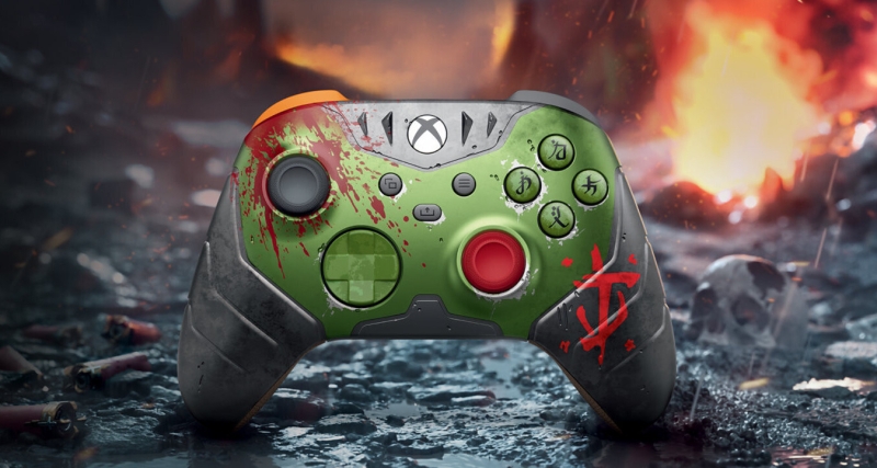 Microsoft выпустила «адские» контроллеры и чехол для Xbox Series X в стиле Doom: The Dark Ages