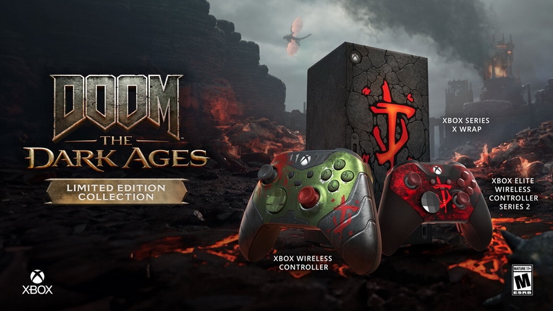 Microsoft выпустила «адские» контроллеры и чехол для Xbox Series X в стиле Doom: The Dark Ages