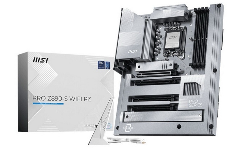MSI представила плату PRO Z890-S WiFi Project Zero с нестандартным расположением разъёмов питания