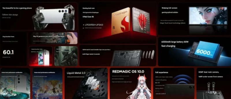 Представлен геймерский смартфон Nubia RedMagic 10 Air — со Snapdragon 8 Gen 3 и батареей на 6000 мА·ч за $475