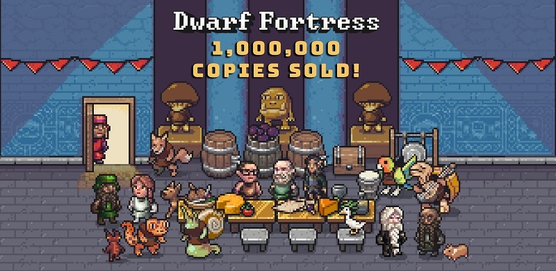 Продажи легендарного симулятора колонии дварфов Dwarf Fortress в Steam превысили 1 миллион копий