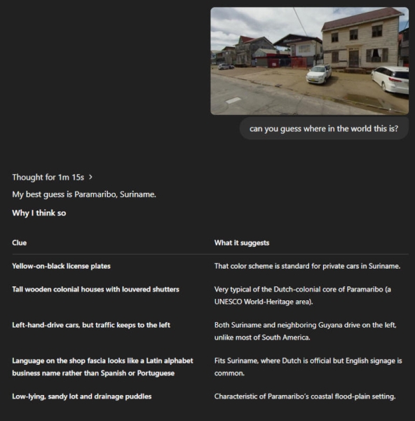 Среди пользователей ChatGPT завирусилась новая забава — поиск местоположения по фото