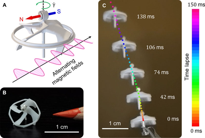 В США создали самого маленького в мире свободно летающего робота — в нём нет электроники