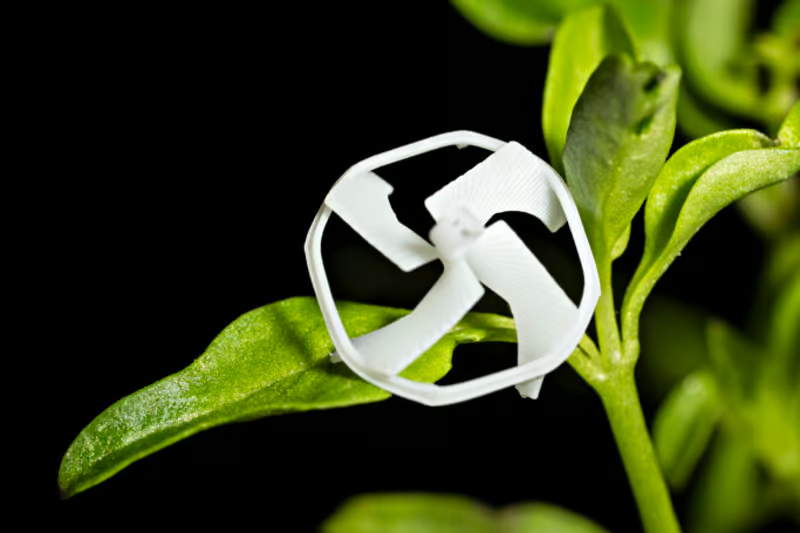 В США создали самого маленького в мире свободно летающего робота — в нём нет электроники