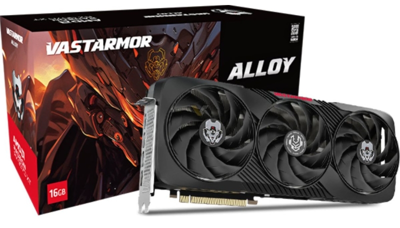 Vastarmor представила Radeon RX 9070 XT Alloy с заводским разгоном и вообще без подсветки