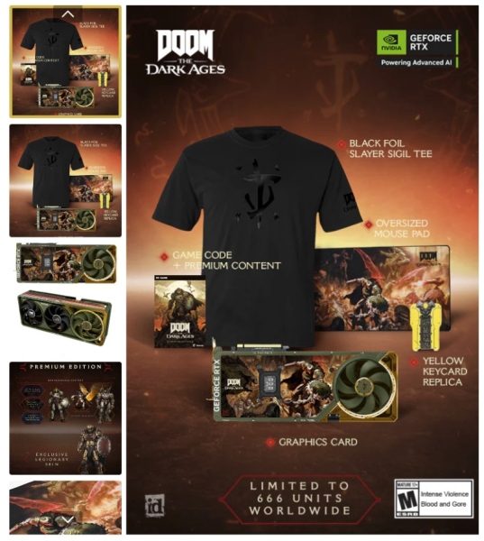 $2000 за видеокарту — и это не RTX 5090: Asus и Bethesda удивили фанатов Doom