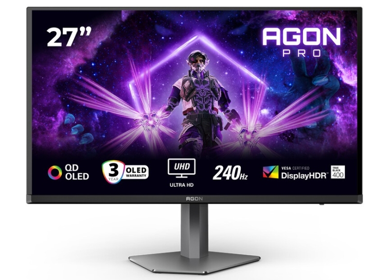 AOC представила 27-дюймовый 4K QD-OLED-монитор Agon Pro AG276UZD с частотой обновления 240 Гц