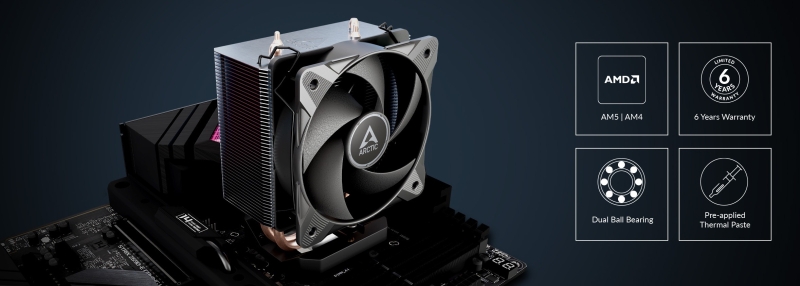 Arctic представила доступные башенные кулеры Freezer 8, заточенные под современные AMD Ryzen и Intel Core