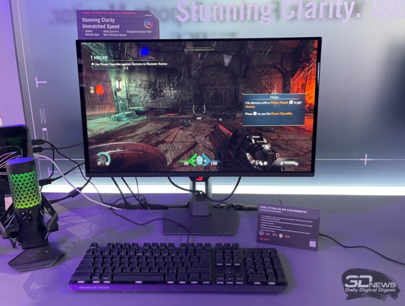 Asus показала геймерский монитор ROG Strix OLED XG34WCDMTG с поддержкой игр без ПК