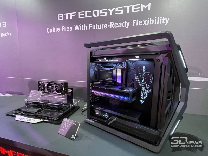 Asus представила видеокарты, материнские платы и корпуса с поддержкой BTF 2.5 для сборки «чистых» ПК