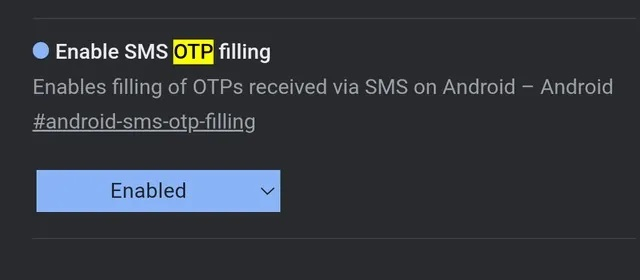 Chrome для Android научится автоматически подставлять в формы авторизации коды из SMS