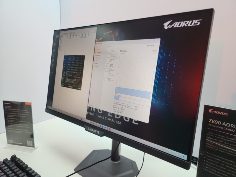 Gigabyte показала быстрые игровые мониторы на панелях&nbsp;QD-OLED и IPS на выставке Computex 2025