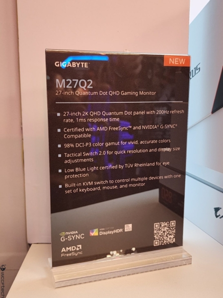 Gigabyte показала быстрые игровые мониторы на панелях&nbsp;QD-OLED и IPS на выставке Computex 2025