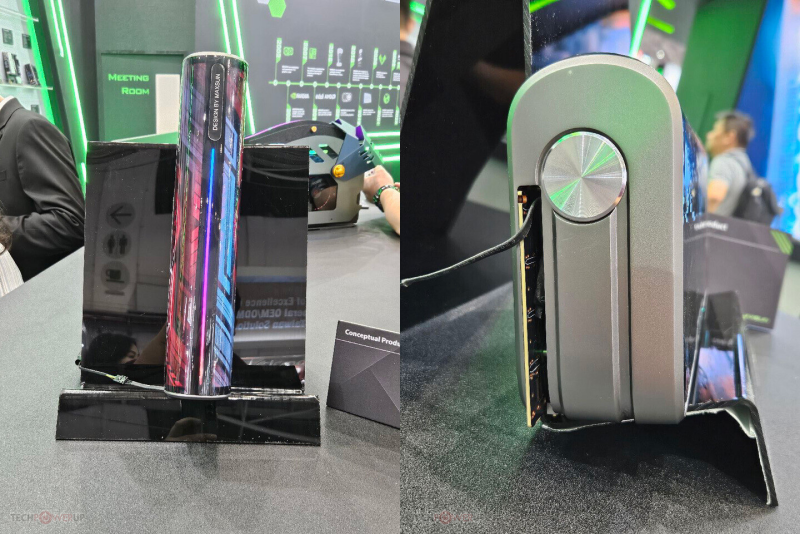 Maxun показала концепт компактной СЖО для внешних видеокарт с большим экраном